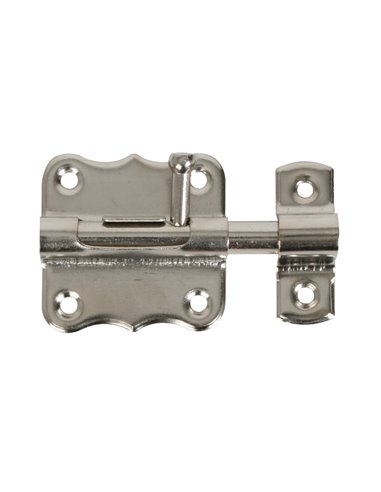Pasador cerrojo EHL hierro niquelado con tornillos Longitud 40 MM
