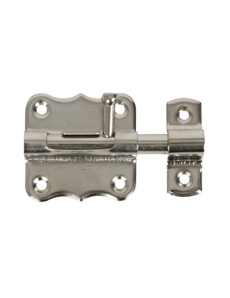 Pasador cerrojo EHL hierro niquelado con tornillos Longitud 40 MM