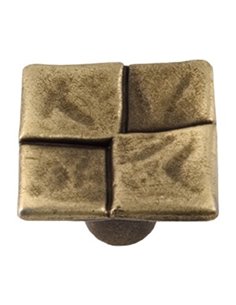 Pomo NESU cuero mate 33x33 mm