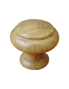 Pomo NESU roble lacado natural modelo 403 35 mm