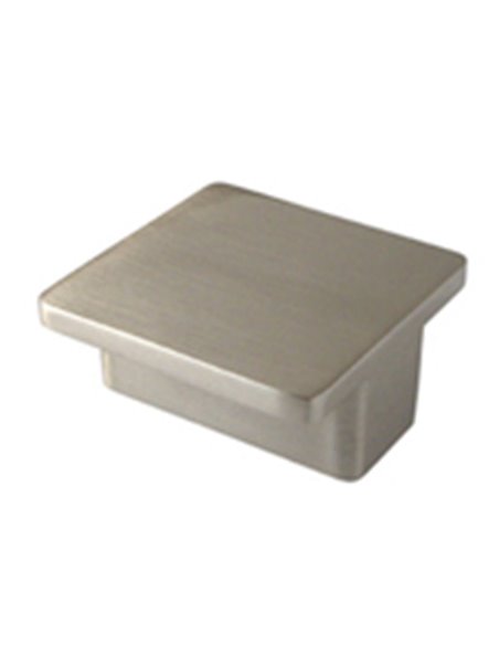 Pomo NESU modelo 809 níquel cepillado 38x38 mm