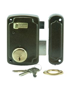 Cerradura sobreponer ILARGI modelo 1056A cilindro redondo 35 mm Mano Derecha