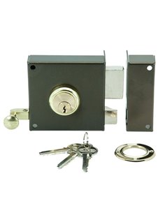 Cerradura sobreponer ILARGI modelo 125A cilindro redondo 47 mm Mano Derecha