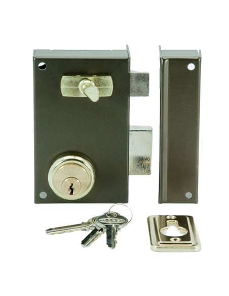 Cerradura sobreponer ILARGI modelo 56A cilindro pera 43 mm Mano Izquierda
