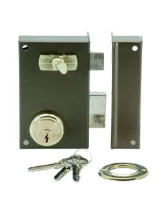 Cerradura sobreponer ILARGI modelo 56A cilindro redondo 43 mm Mano Derecha