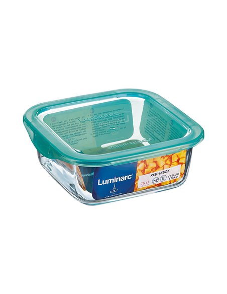 Fiambreras cuadradas LUMINARC Keep'n Box Capacidad 380 ML