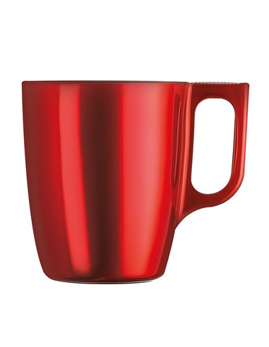 Tazón mug ARC LUMINARC Flashy rojo, 6 unidades