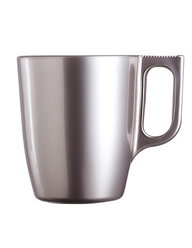 Tazón mug ARC LUMINARC Flashy plata. 6 unidades