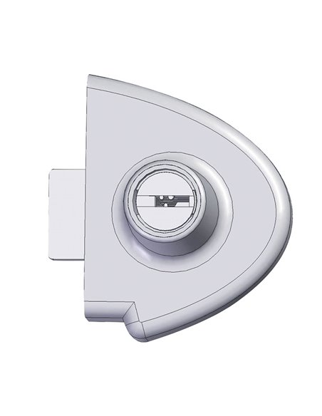 Cerradura para mueble de cristal AGA mod. 359