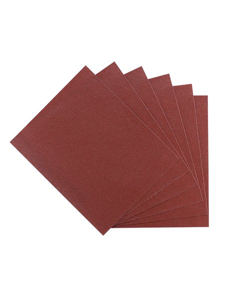 Papel de lija RATIO 3634. 6 hojas 230x280 mm Grano 60