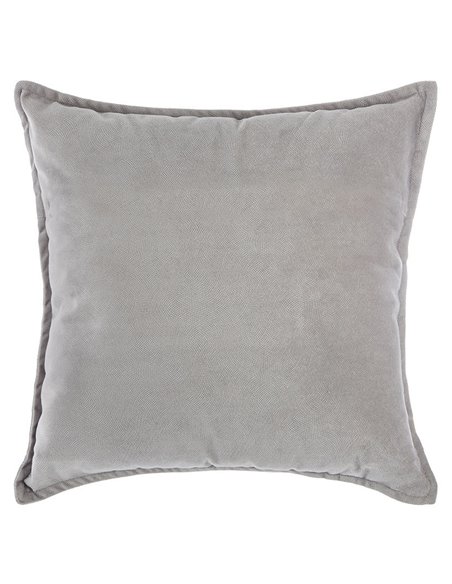 Cojin desenfundable Lilou 45x45 cm Color Gris claro