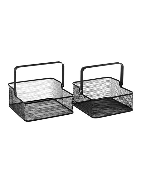 Juego de 2 cestas metálicas Mayaj
