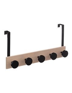 Perchero madera puerta madera mod. Wood 5 pomos