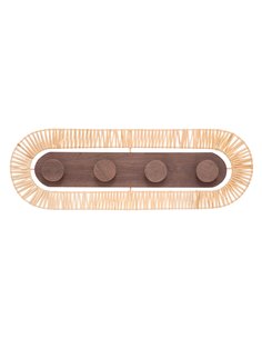 Perchero decorativo mod. Marta 4 pomos