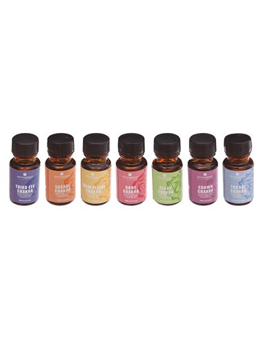 Juego 7 aceites perfumados Chakra