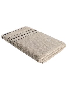 Toalla lavabo 100% algodón beige/negro, 6 unidades Medida/s 70x130 CM