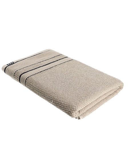 Toalla lavabo 100% algodón beige/negro, 6 unidades Medida/s 70x130 CM