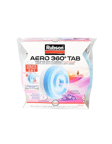 Recambio universal RUBSON Aero 360 para deshumidificador lavanda