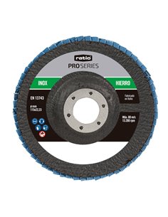 Disco abrasivo Zirconio RATIO ProSeries 115x22,23 mm. 10 unidades Grano 60