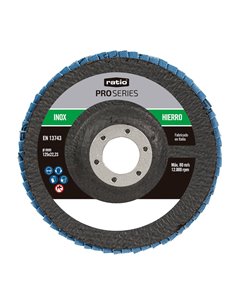 Disco abrasivo Zirconio RATIO ProSeries 125x22,23 mm. 10 unidades Grano 40