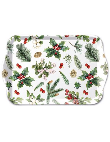 Bandeja servir Serie Winter Greenery 13x21 cm