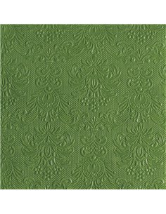 Pack 16 servilletas grabadas lisas Color Verde