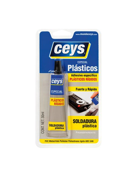 Adhesivo CEYS especial plásticos rígidos, 30ml