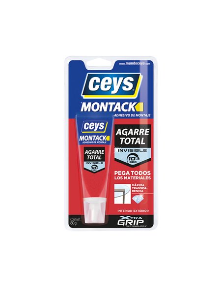 Adhesivo montaje CEYS Montack xpress transparente, 80gr