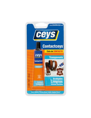 Adhesivo cola contacto CEYS transparente, 30ml