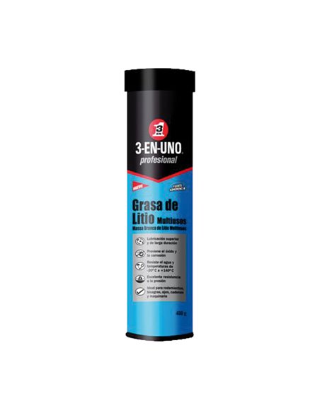 Grasa litio mutiuso 3-EN-UNO. 6 unidades Contenido 400 G