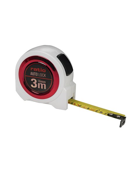 Flexómetro RATIO AUTO LOCK 3 m x 19 mm