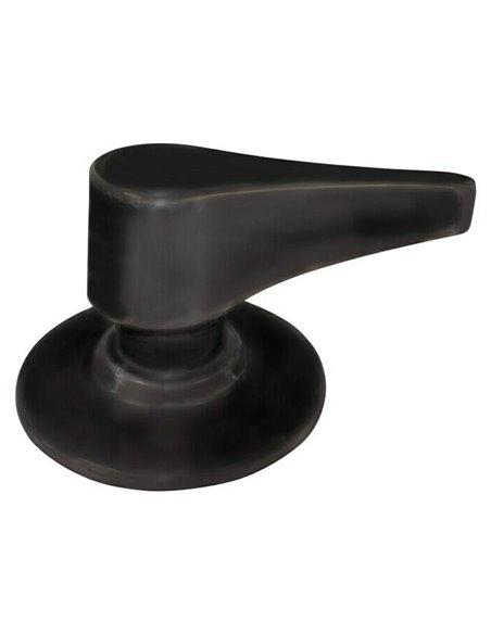 Mando palanca y plafón metálicos Acabado/s Negro mate