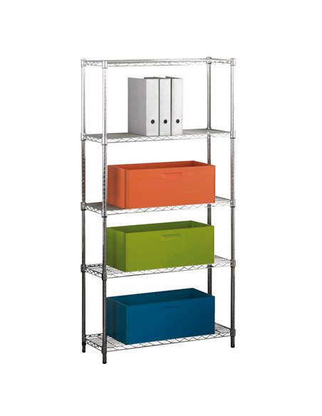 Estantería metálica Stylo Dimensiones 60x35xh180 CM