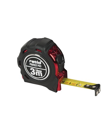 Flexómetro RATIO PROTECT PRO MAGNETIC 3 m x 16 mm