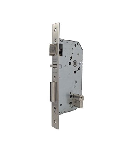 Cerradura embutir madera TESA ASSA ABLOY modelo 2030 latonada Distancia entre eje de llave y extremo de puerta 40 MM