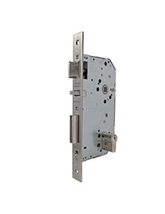 Cerradura embutir madera TESA ASSA ABLOY modelo 2030 niquelada Distancia entre eje de llave y extremo de puerta 60 MM