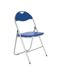 Silla plegable espuma. 6 unidades Tapizado Azul