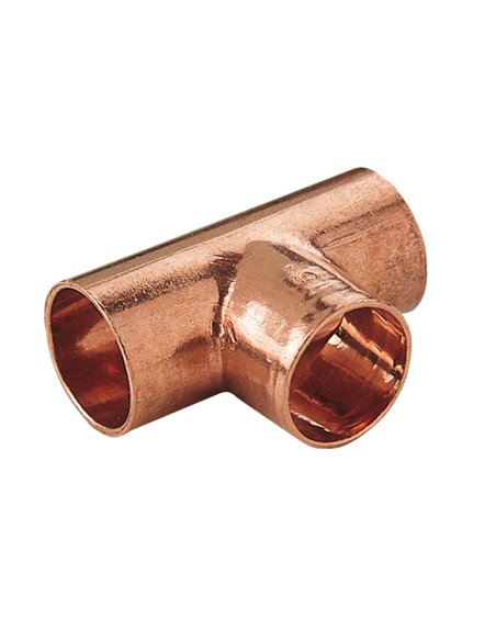 Racor Cobre COASOL T Hembra-hembra-hembra Diámetro 18 MM