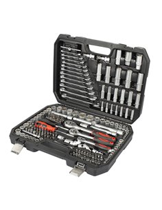 Maletín 216 herramientas  RATIO acero CR-V