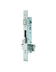 Cerradura embutir carpintería metálica TESA ASSA ABLOY modelo 2210BE Distancia entre eje de llave y extremo de puerta 25 MM
