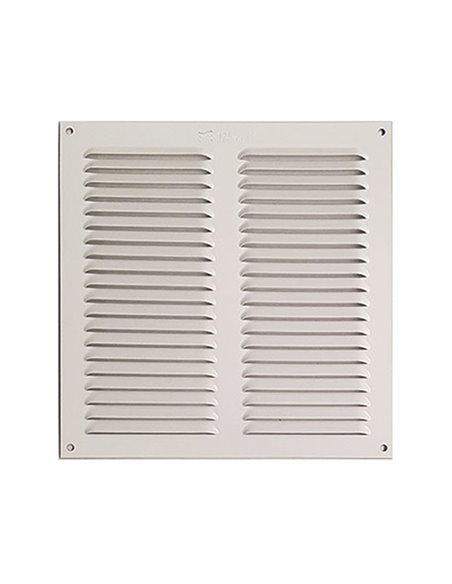 Rejilla de ventilación con mosquitera prelacado blanco  10 unidades Dimensiones 20x20 CM