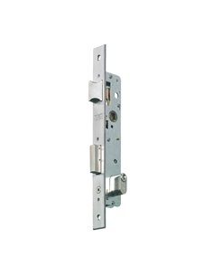 Cerradura de embutir MCM carpintería metálica modelo 1550 Distancia entre eje de llave y extremo de puerta 21 MM