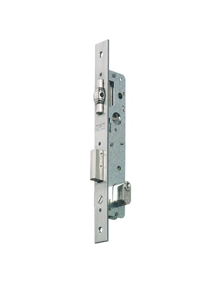 Cerradura de embutir MCM carpintería metálica modelo 1551 Distancia entre eje de llave y extremo de puerta 21 MM