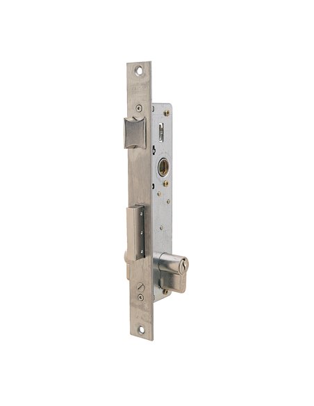 Cerradura embutir carpintería metálica TESA ASSA ABLOY modelo 2210 Distancia entre eje de llave y extremo de puerta 20 MM