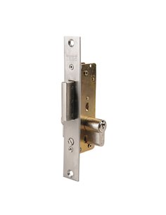 Cerradura embutir carpintería metálica TESA ASSA ABLOY modelo 2211 Distancia entre eje de llave y extremo de puerta 30 MM