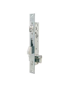 Cerradura embutir carpintería metálica TESA ASSA ABLOY modelo 2210 inox sin cerradero Distancia entre eje de llave y extremo de