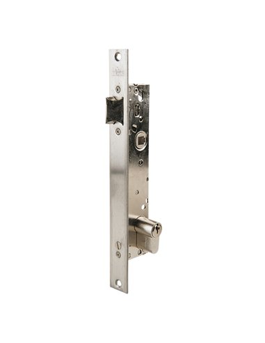 Cerradura embutir carpintería metálica TESA ASSA ABLOY modelo 2219 Distancia entre eje de llave y extremo de puerta 20 MM