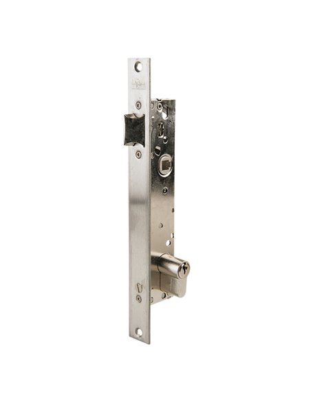 Cerradura embutir carpintería metálica TESA ASSA ABLOY modelo 2219 Distancia entre eje de llave y extremo de puerta 25 MM