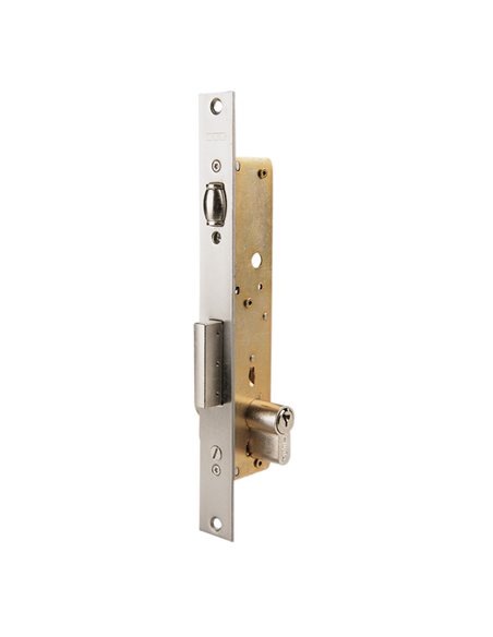 Cerradura embutir carpintería metálica TESA ASSA ABLOY modelo 2216 Distancia entre eje de llave y extremo de puerta 20 MM