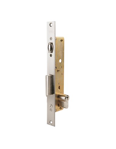 Cerradura embutir carpintería metálica TESA ASSA ABLOY modelo 2216 Distancia entre eje de llave y extremo de puerta 30 MM